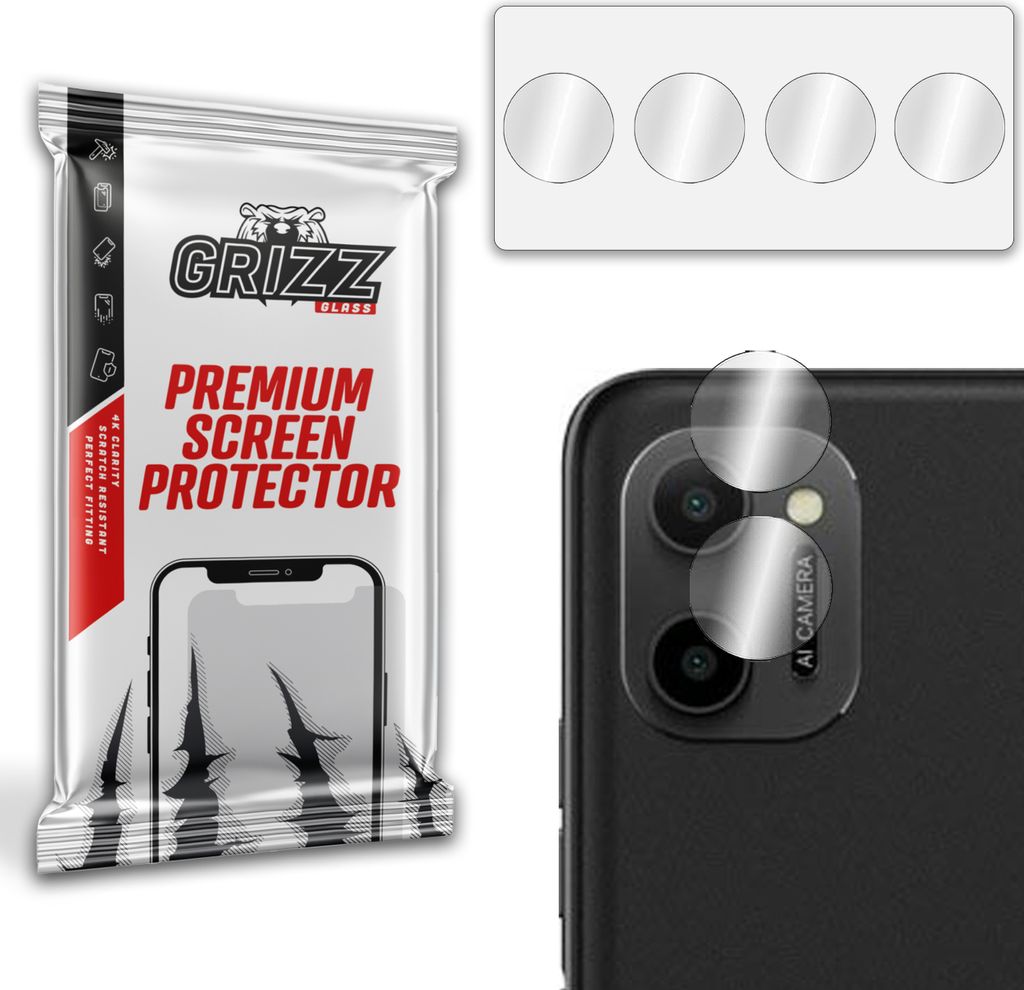 Glas für das GrizzGlass HybridGlass Kamera für HTC Wildfire E Plus