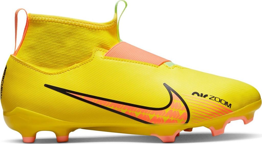 Nike Jr Zoom Superfly 9 Acad Fg/Mg Yellow Strike/Sunset Glow- 1,5Y