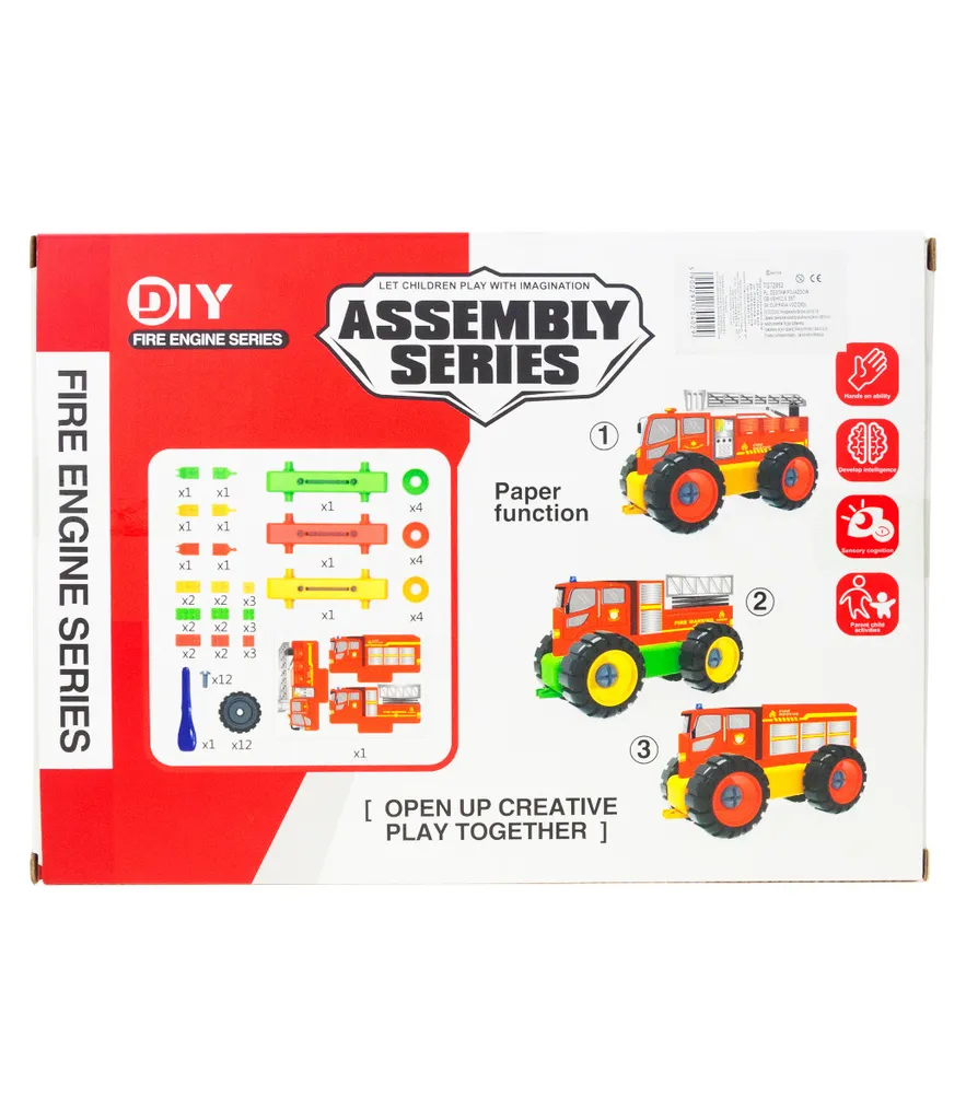 Kit Construction 3 Camions de Pompiers Modulaires 68 Éléments - 7
