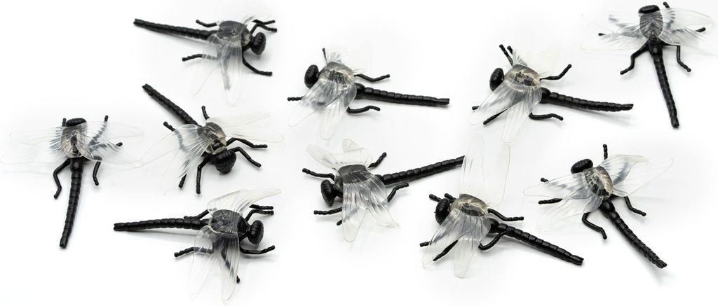 10x Libellen Aufstellfigur Miniblings Tierfiguren Insekten schwarz Flügel