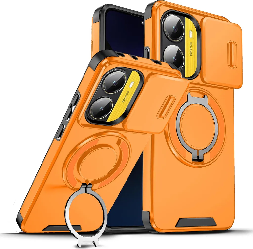 Cover Protettiva Poco X7 Pro / Redmi Turbo 4 Arancione Premium