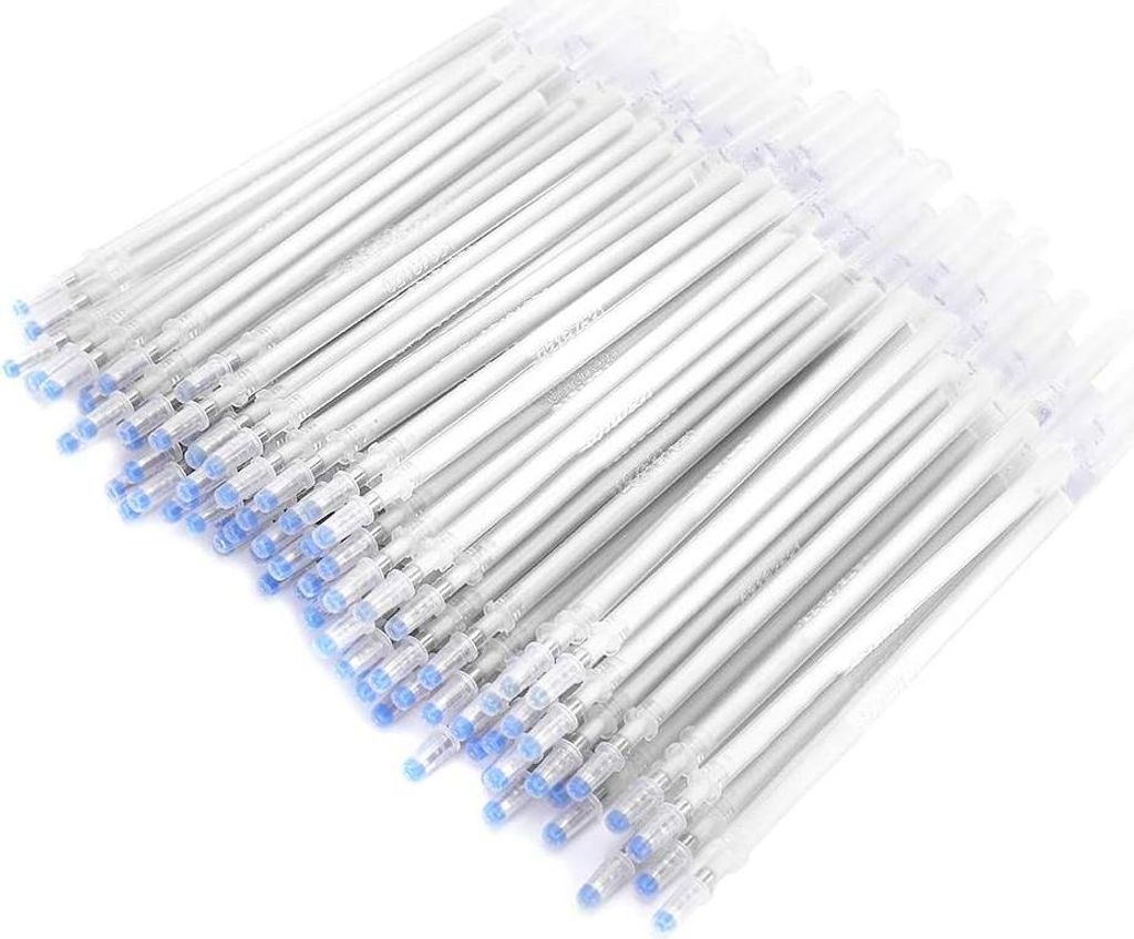 Stoffmarker ausradierbare weiße thermische Stifte Hitze Dampf Leder Markierung Radiergummi 100 Stück Weiß Hochtemperatur Verschwindend Trockenra...
