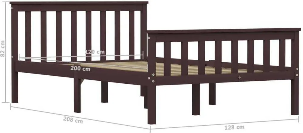 Sommier cadre de lit 120x200 bois massif pour optimiser votre chambre