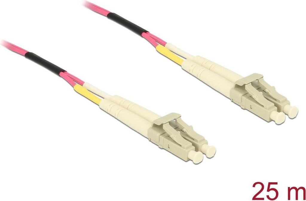 Delock LWL Kabel LC Duplex zu LC Duplex Multimode OM4 25 m
