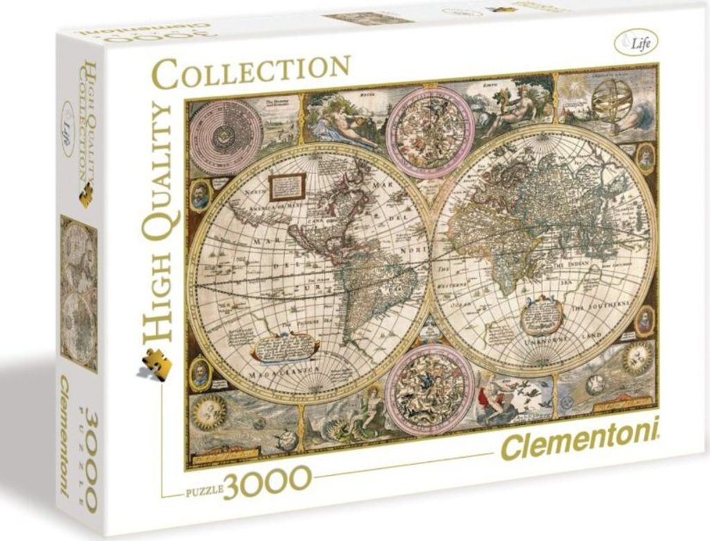 High Quality Collection - 3000 Teile Puzzle - Alte Karte Produktbild 