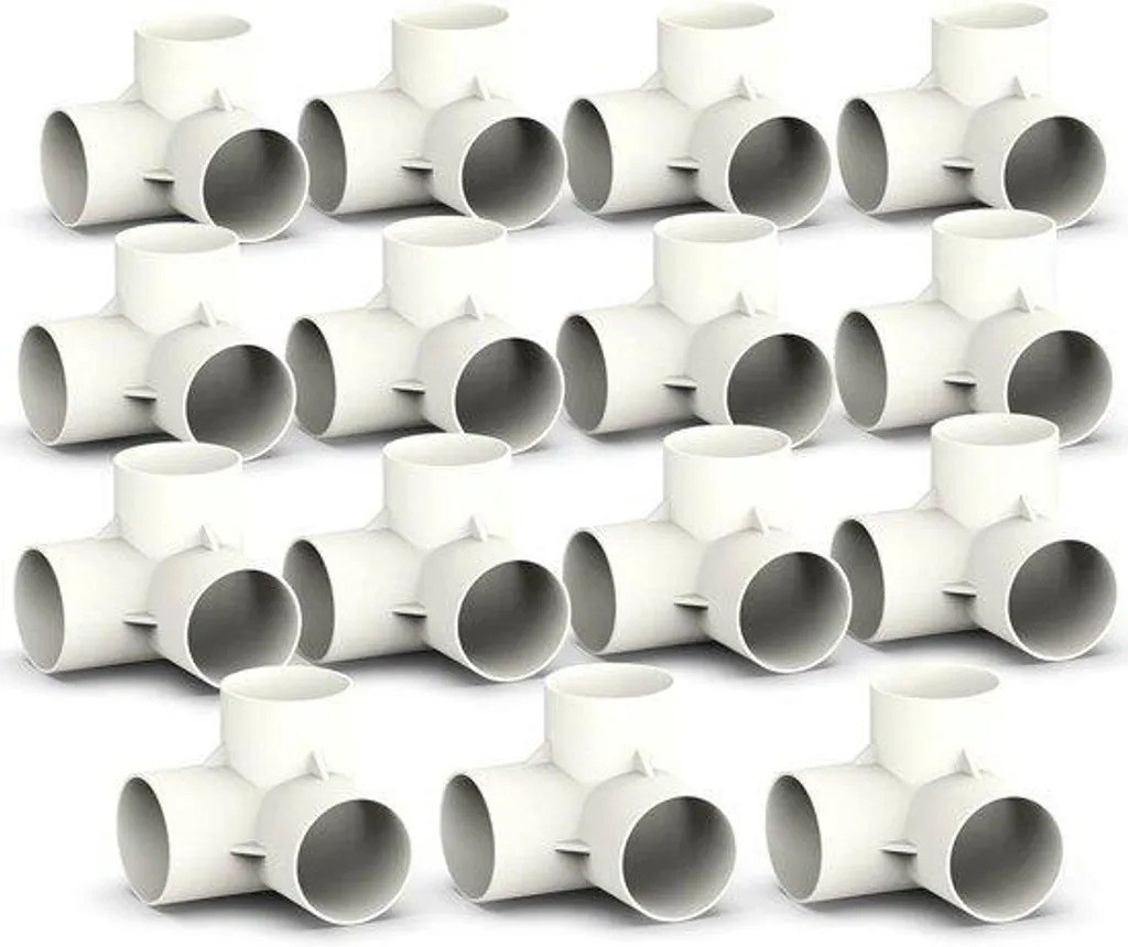 Lot de 15 raccords en PVC pour tuyauterie d'eau blanche polyvalents