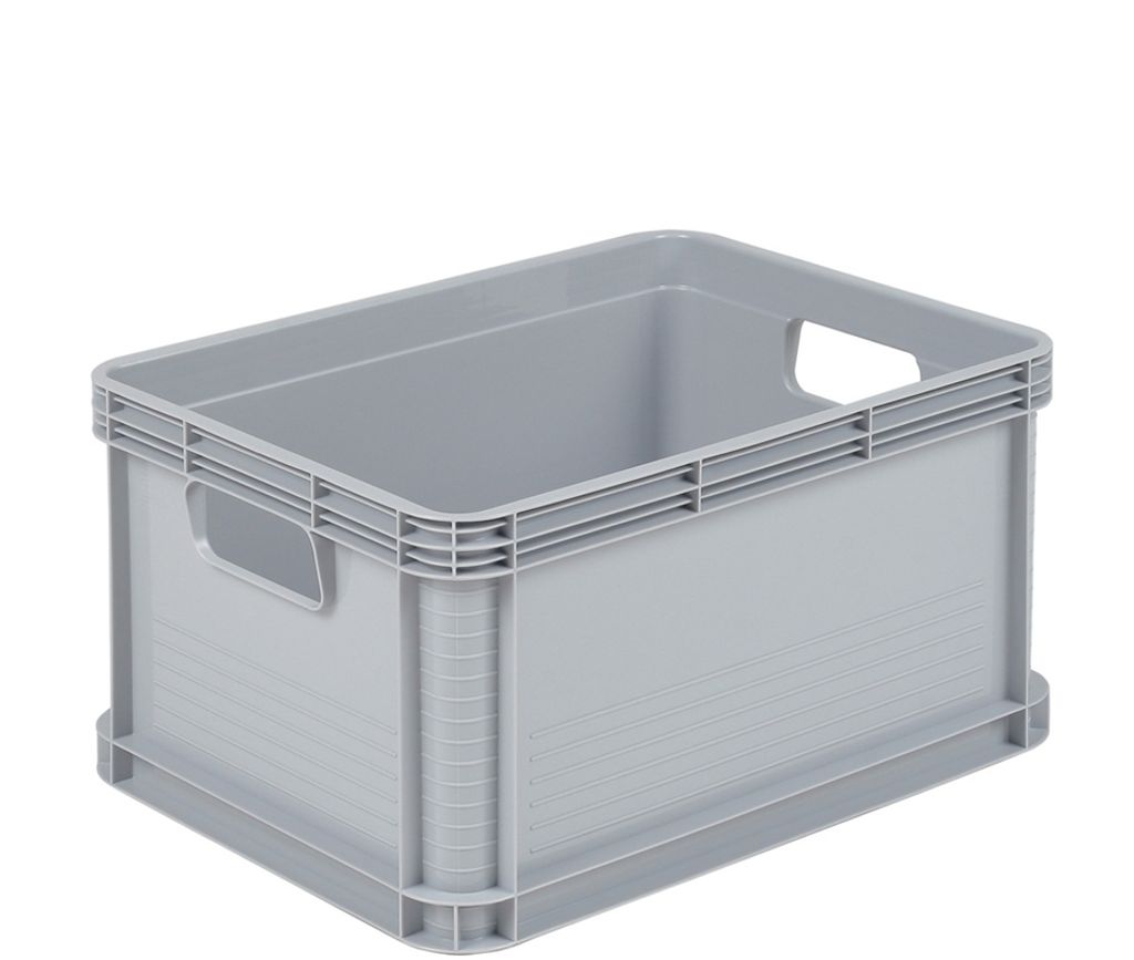 2 x Robusto-Box mit Deckel 20 L graphite Aufbewahrungsbox Box Kiste