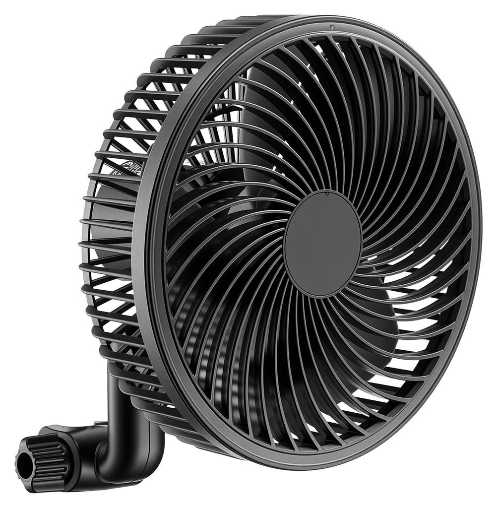 SucceBuy Clip-Ventilator mit Oszillation, 10 W USB-Anschluss, 9 Geschwindigkeitsstufen & Zirkulationsmodus, Lüfter für Luftzirkulation & Kühlung...