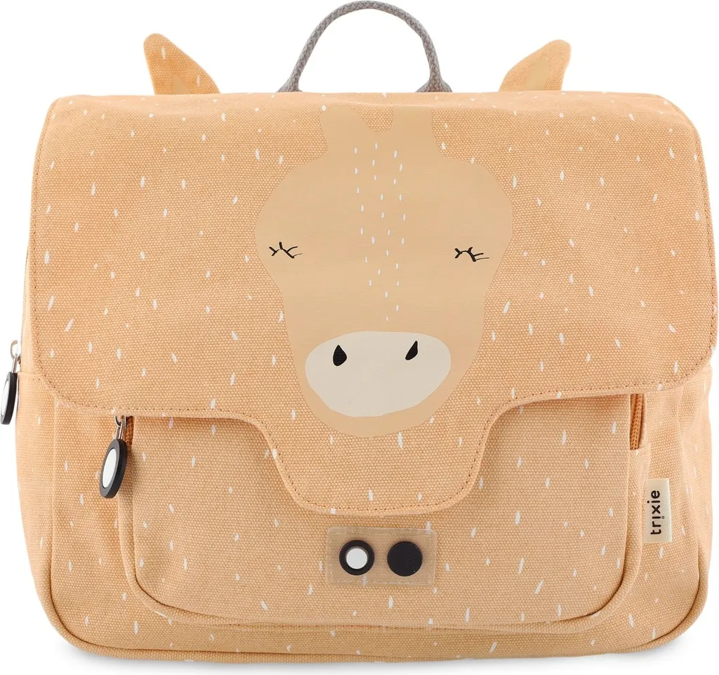 Sac à dos Trixie Mrs. Giraffe rose imperméable pour enfant - École maternelle