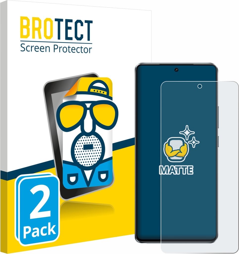 2x BROTECT Schutzfolie für Vivo iQOO Z10 Turbo Pro Displayschutz Displayschutzfolie Folie Matt Entspiegelungsfolie