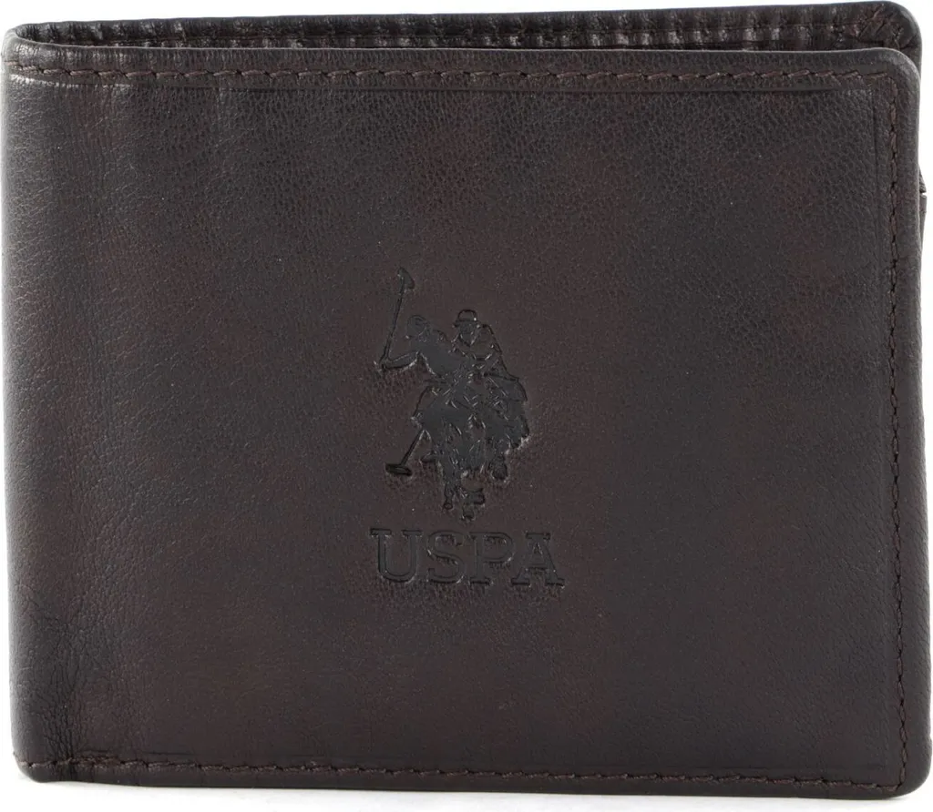 Portafoglio Orizzontale U.S. POLO ASSN. Pelle Marrone - Elegante Uomo