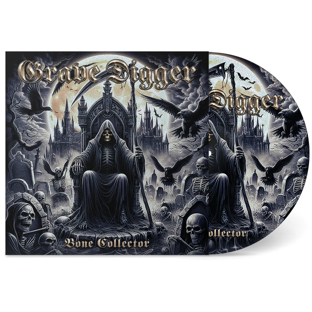 Disque Vinyle Bone Collector de Grave Digger - LP Heavy Metal Original