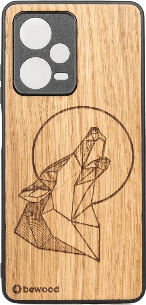 Cover Redmi Note 12 Pro+ 5G Bewood Legno e Silicone | Design Lupo Quercia
