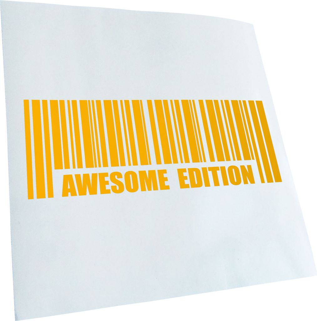 Kiwistar - Autoaufkleber - Awesome Edition - Gelb - 30x11cm - Aufkleber für Auto, Laptop, Fahrrad, LKW, Motorrad mehrfarbig JDM Decal Racing