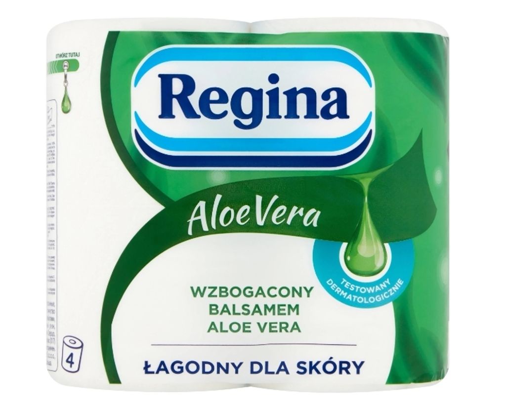 Regina, Aloe Vera Papier toaletowy, 4 rolki Zdjęcie produktu 