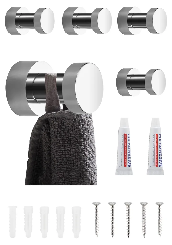Crochets Muraux sans Perçage en Laiton : Fixation Forte pour Placards
