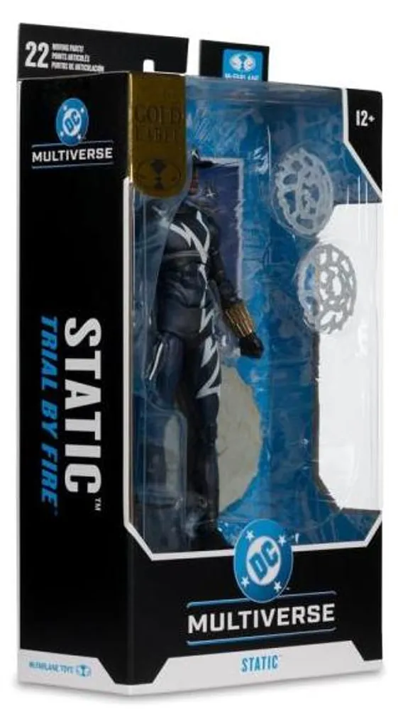 Figurine Articulée Static Shock DC Comics Collection Gold Label 18cm - 8
