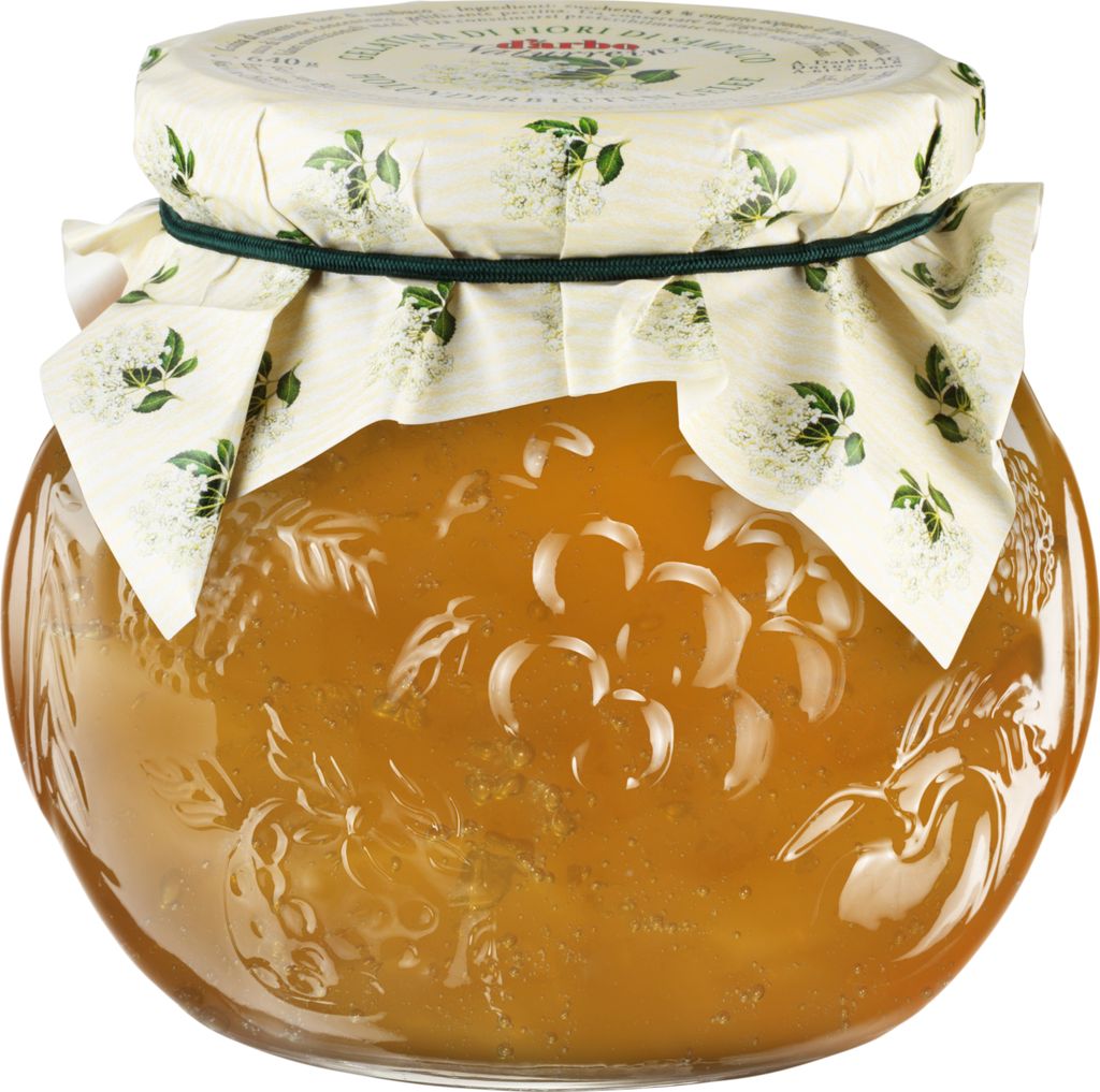 HOLUNDERBLÜTEN-GELEE naturrein 640g im Dekorglas von DARBO Produktbild 