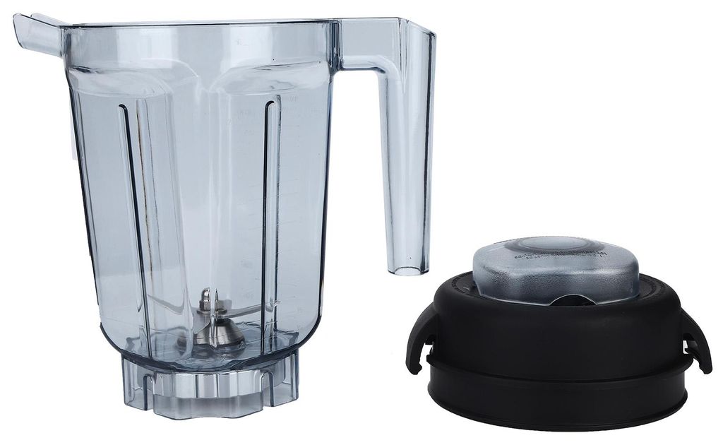 Transparenter Lebensmittelmixerbehälter mit Klingendeckel, Ersatzzubehör, passend für Vitamix 32oz
