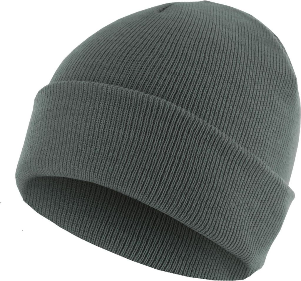 MSTRDS Beanie Beanie Basic Flap Darkgrey Produktbild 
