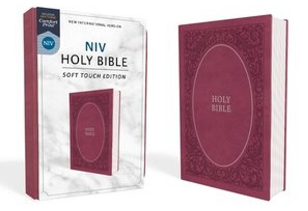 NIV, Holy Bible, Soft Touch Edition, Imitation Leather, Pink, Comfort Print