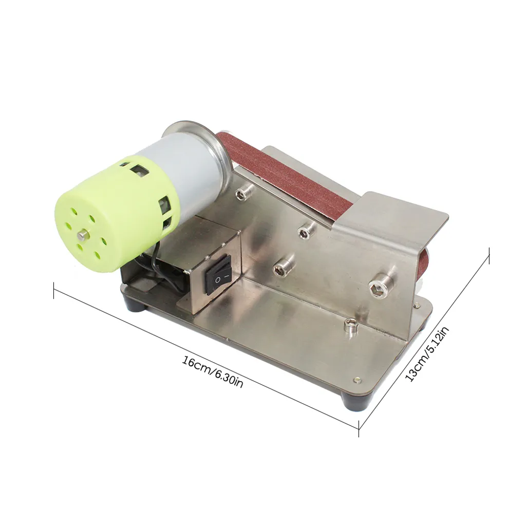 Mini ponceuse à bande électrique avec 7 vitesses et polisseuse 100W