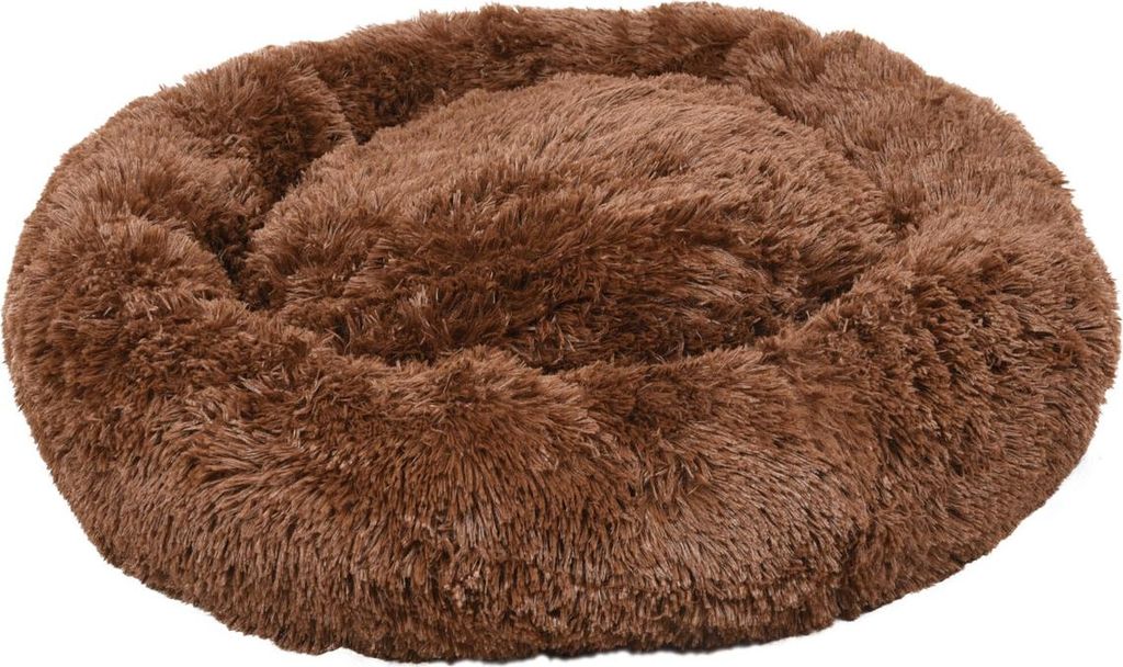 Flamingo Hundebett Krems rund dunkelbraun, Maße: 70 cm