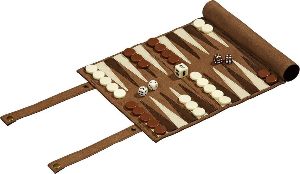 Set gioco scacchi e dama in legno Hank con custodia pratica