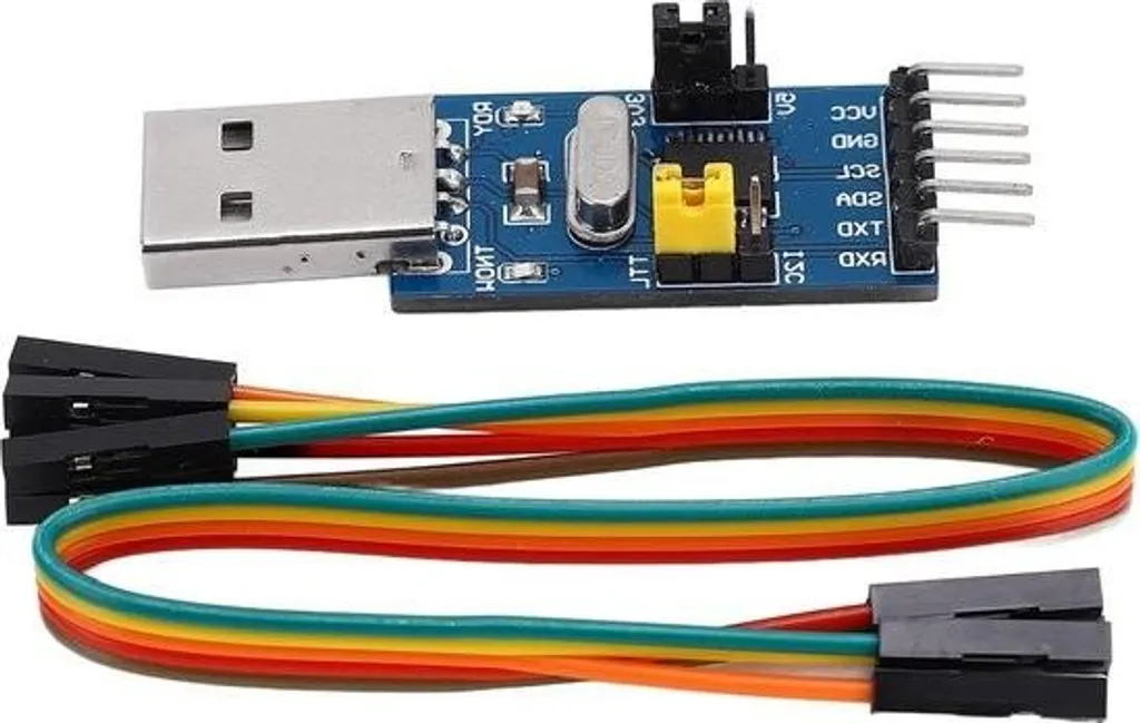 Convertisseur USB vers I2C et UART avec Sortie de Tension Intégrée LED - 4
