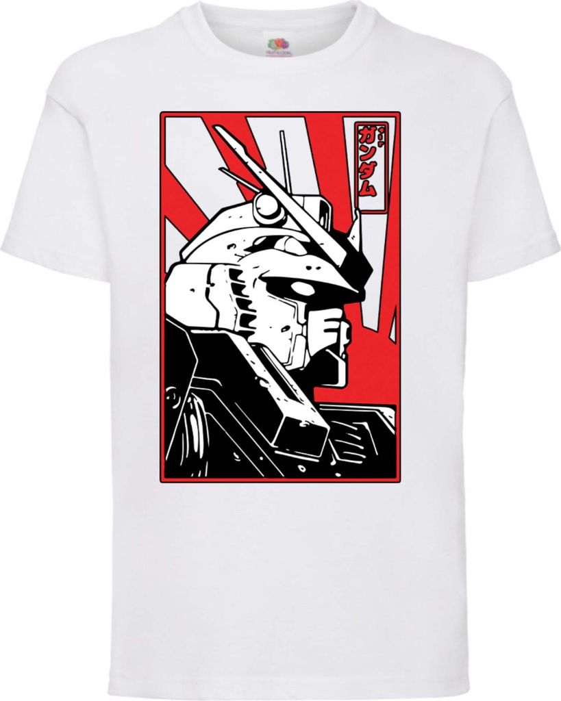 Kinder T-Shirt Mobile Suit Gundam 02 Mobile Suit Gundam, 7-8 Jahr - 128 / Weiß