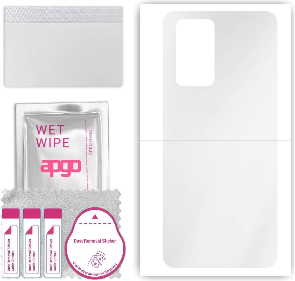 apgo Rückseite Schutzfolie, klar, kompatibel mit Wiko 10, Hinten Hydrogel-Displayschutzfolie mit Positionierhilfe, kratzfest, einfache Montage