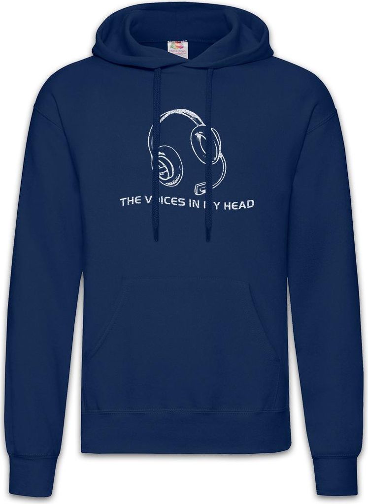 Urban Backwoods The Voices In My Head, Herren Hoodie, Farbe: Navy, Größe: 2XL