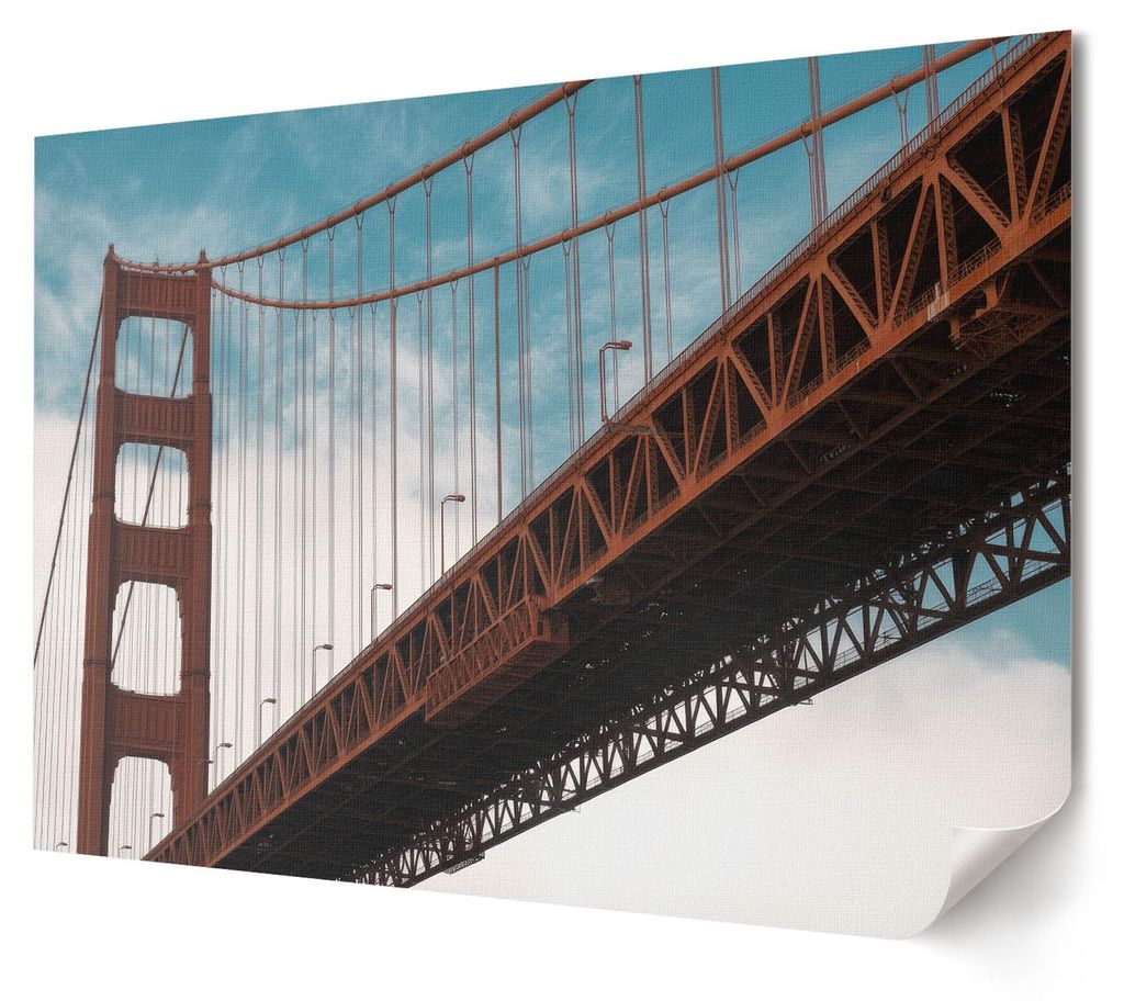 Die große Brücke - Kunstdruck A4 - Fotografie- Wandbild für Wohnzimmer Schlafzimmer & Flur, Modernes Poster Wanddeko, Ungerahmt