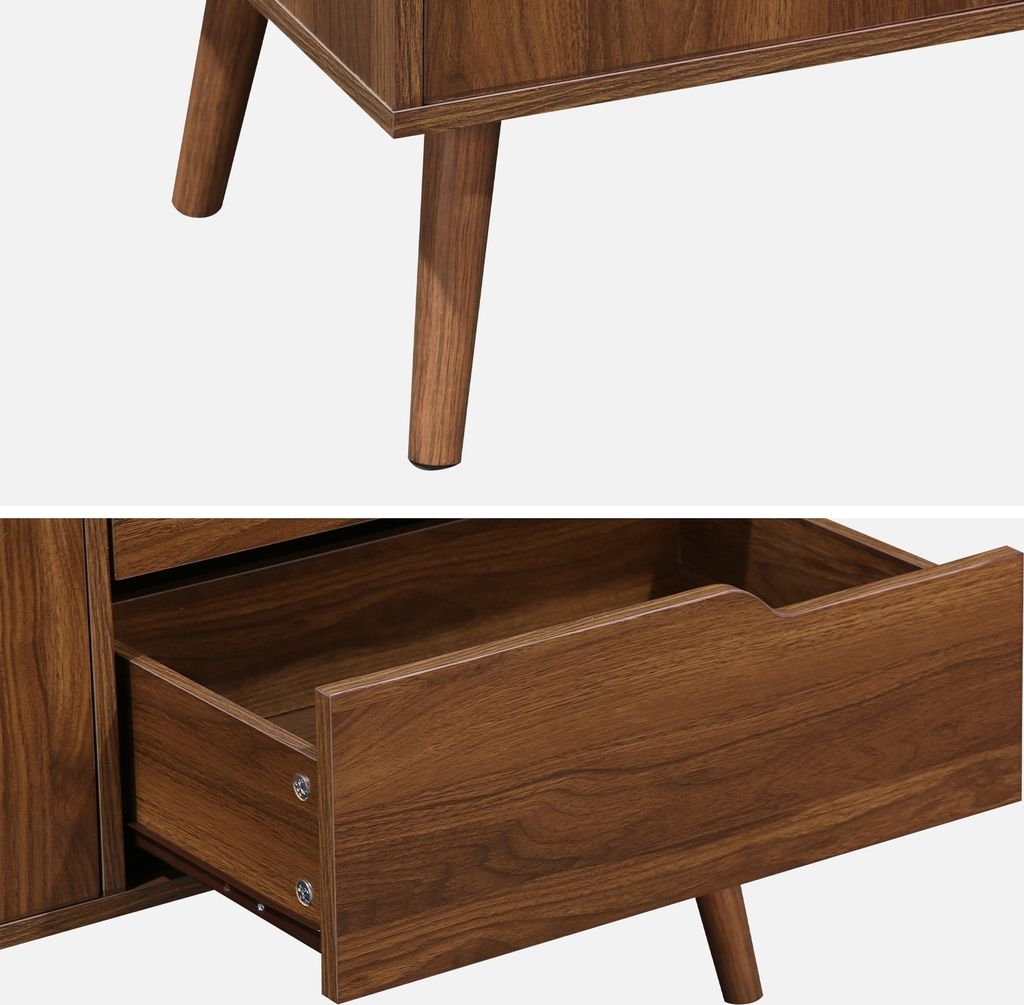 sweeek - Skandinavisches Sideboard mit 2 Türen 160 cm - Produktbild 6