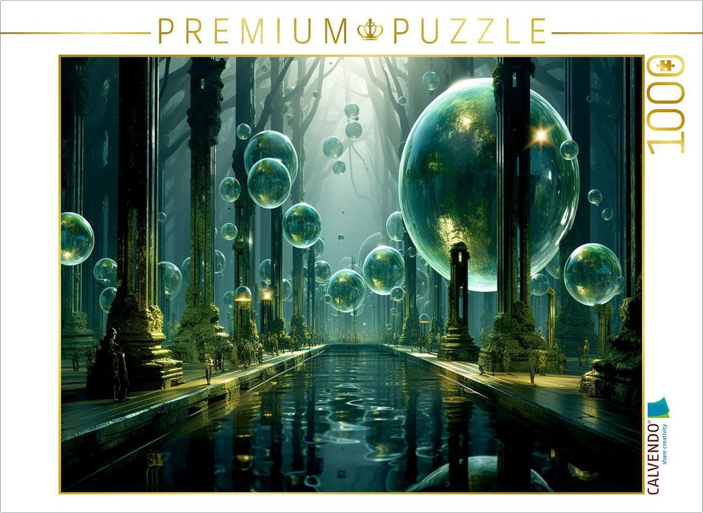 CALVENDO Puzzle Grüne Landschaft | 1000 Teile Lege-Größe 64x48cm Foto-Puzzle für glückliche Stunden