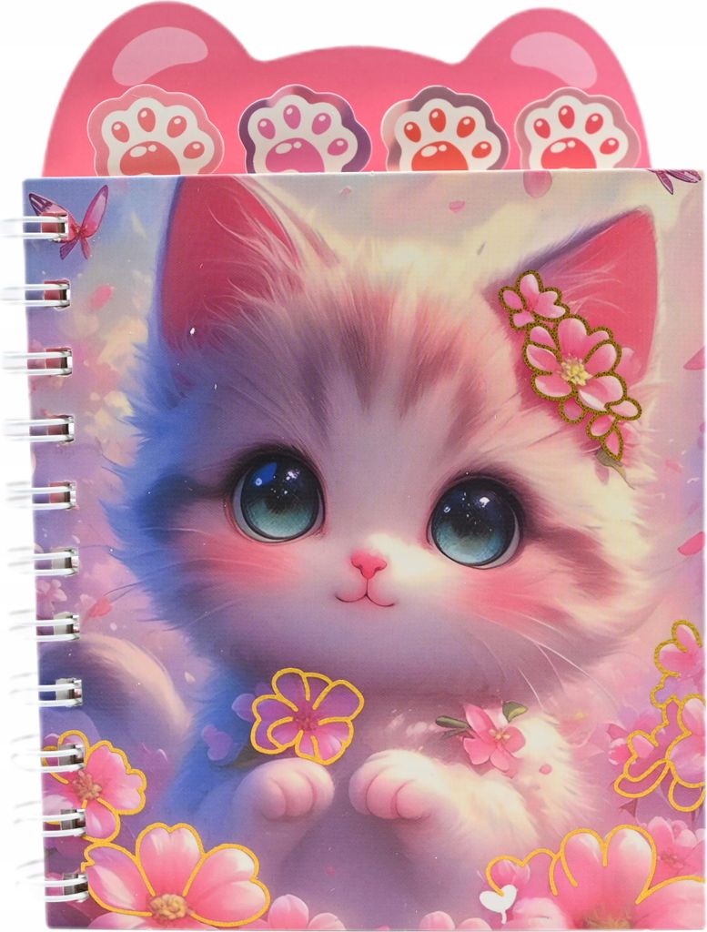 Kinder Notizbuch Ringbuch Märchenhafte Katzen - Perfektes Geschenk für Kreativität