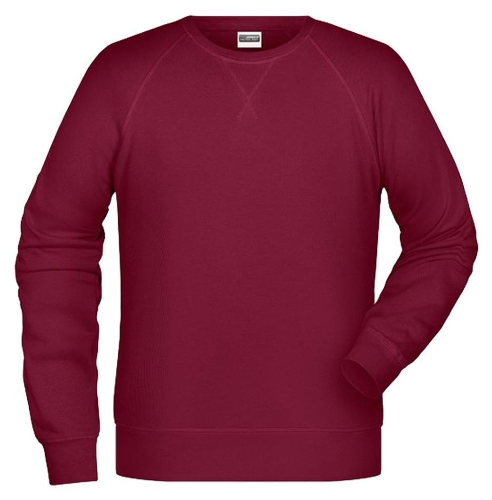 James and Nicholson - Sweatshirt für Herren LT2494 (3XL) (Weinrot)