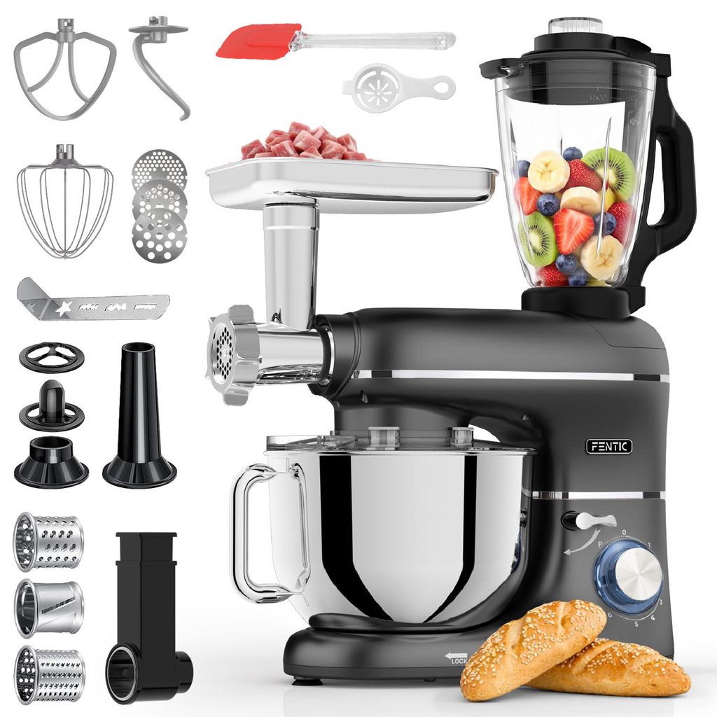Fentic Robot da Cucina 6-in-1 – Impastatrice, Mixer, Food Immagine del prodotto 