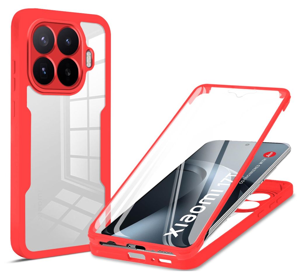 360° Grad Hülle für Xiaomi 17T Handyhülle mit Integriertem Produktbild 