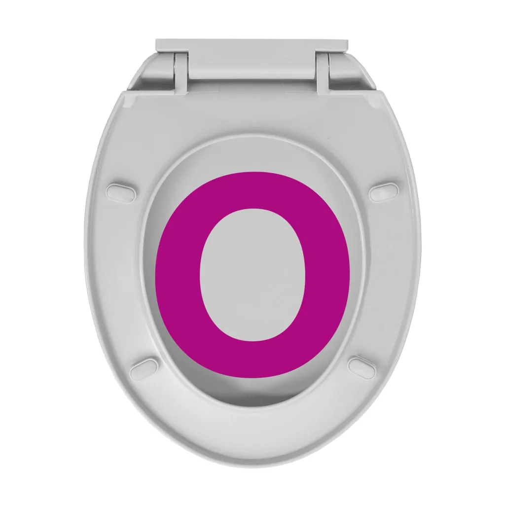 Siège de Toilette Silencieux Gris Clair - Abattant WC Confortable Ovale - 14