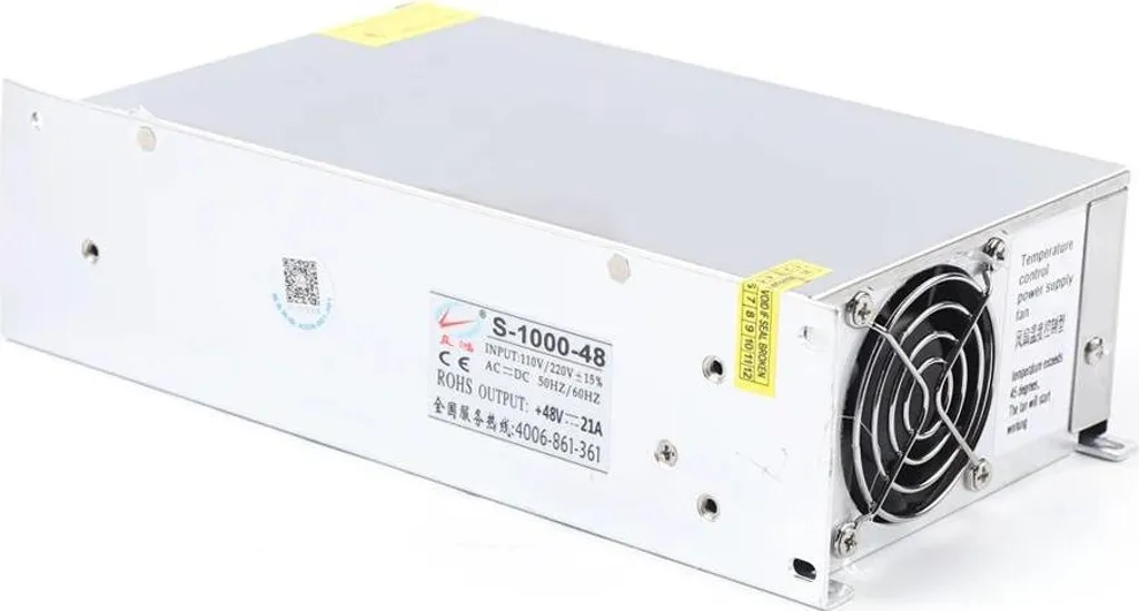 Alimentatore Industriale 48V DC 1000W 20A - Ingresso Monofase 220V - 9