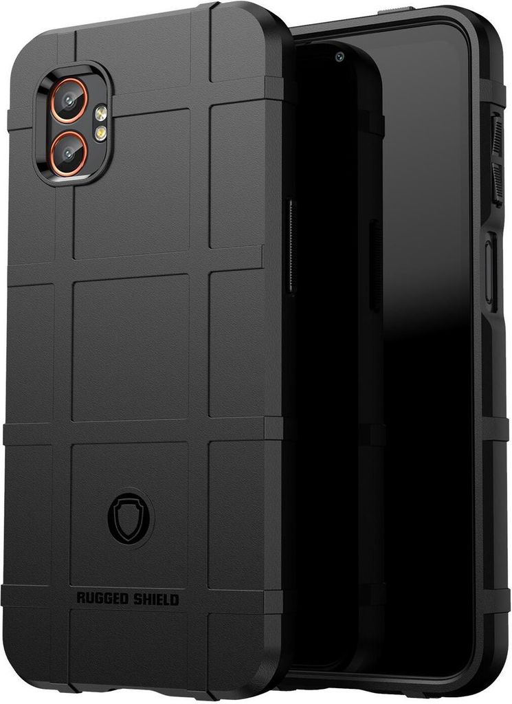 Mobigear Rugged Shield Samsung Galaxy Xcover 7 Pro Hülle Flexibles TPU Backcover Stoßfest - Schwarz