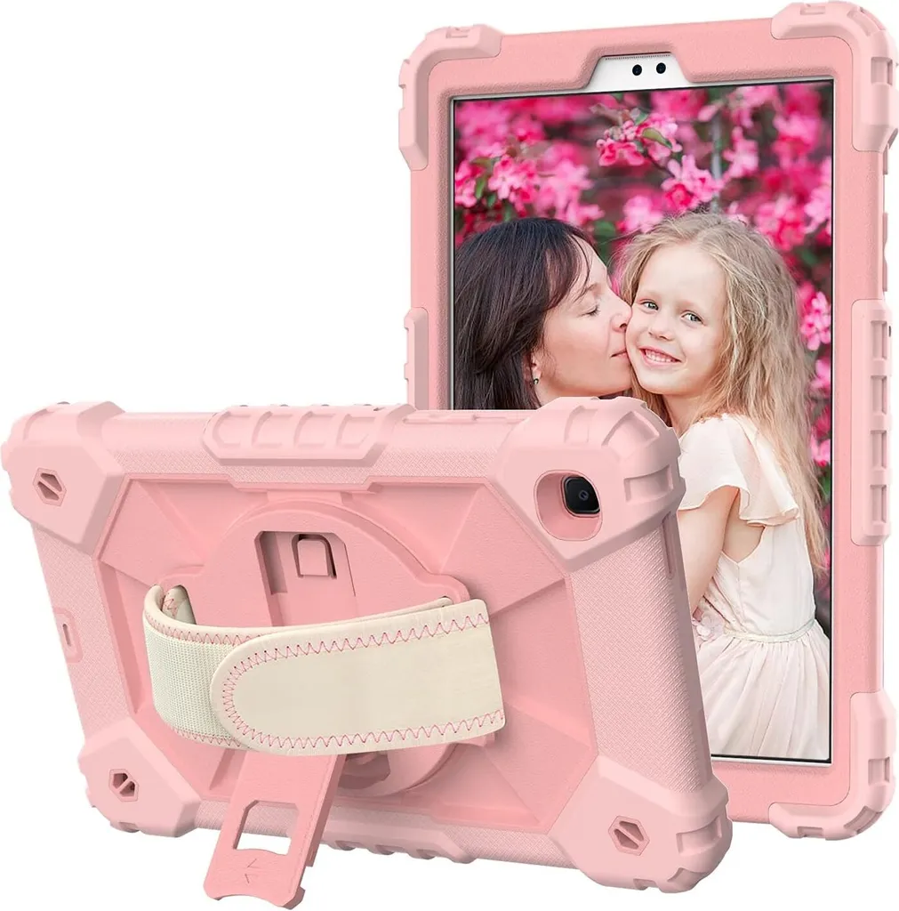 Custodia iPad 9.7 Rosa con Tracolla e Supporto: Protezione Antiurto 6/5 Gen