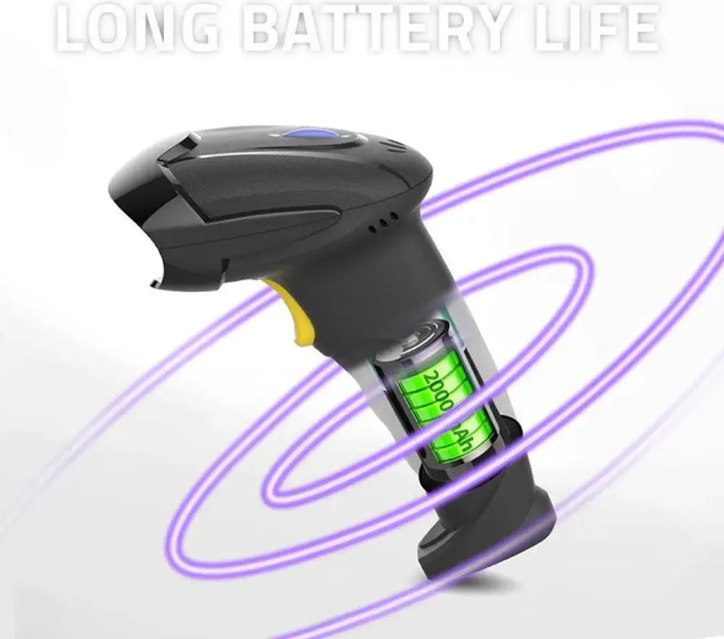 Scanner de codes-barres 2D sans fil Qoltec avec technologie 2.4 GHz - 6