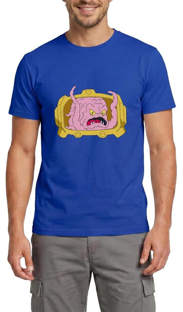 Spreadshirt Teenage Mutant Ninja Turtles Krang Bösewicht Männer T-Shirt, M, Dunkelblau