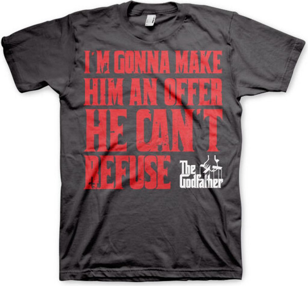 The Godfather - Im Gonna Make Him An Offer - Medium - Dark-Grey