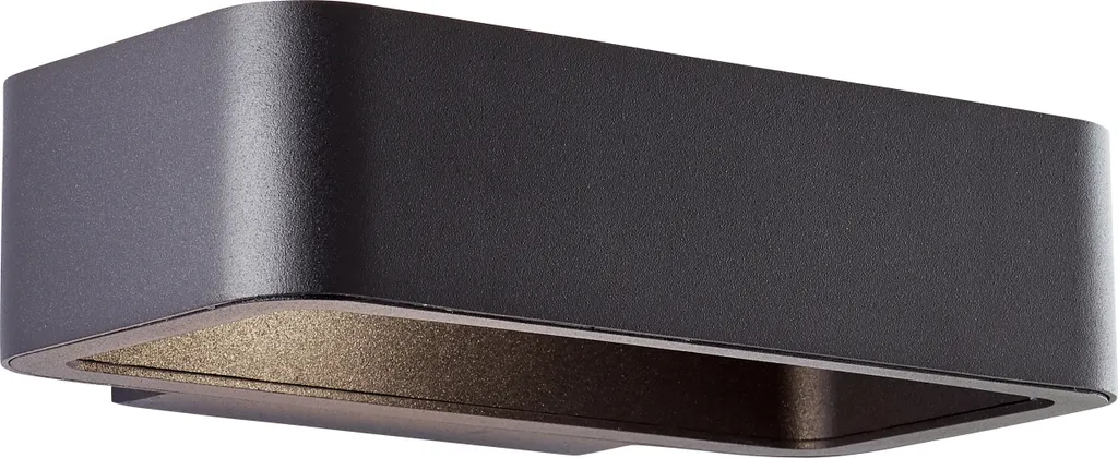 Applique Golda Brilliant LED Nero - Luce Esterna Up/Down 3000K IP54
