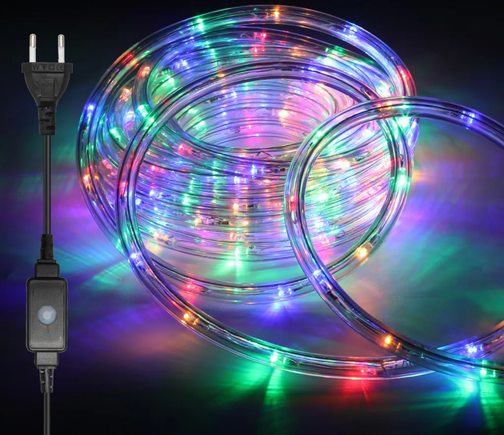 TolleTour 30m LED corda luce all'aperto al coperto, 720 LED impermeabile tubo LED, festa luce illuminazione decorativa Natale, colorato