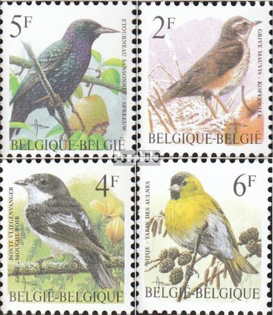 Briefmarken Belgien 1996 Mi 2690,2701-2702,2716 (kompl.Ausg.) postfrisch Freimarke: Vögel