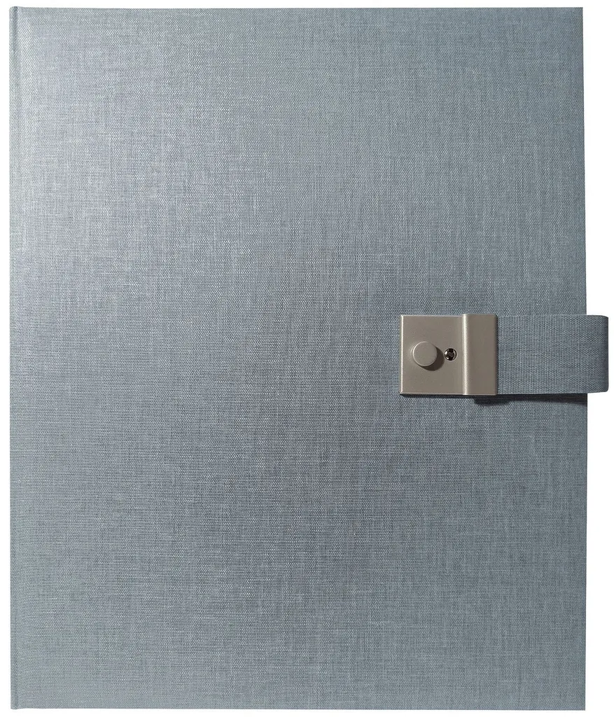 Goldbuch 53607 Porte-documents Summertime Trend bleu/gris 27,5 x 34 cm